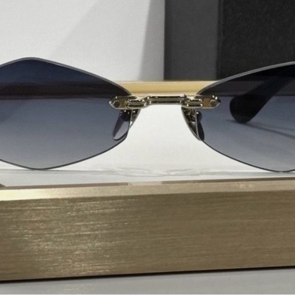 SOLD- CHROME HEARTS DEPP SUNGLASSES | BLACK FRAME| DEEP BLUE LENSES| SIZE 59 - Picture 10 of 10
